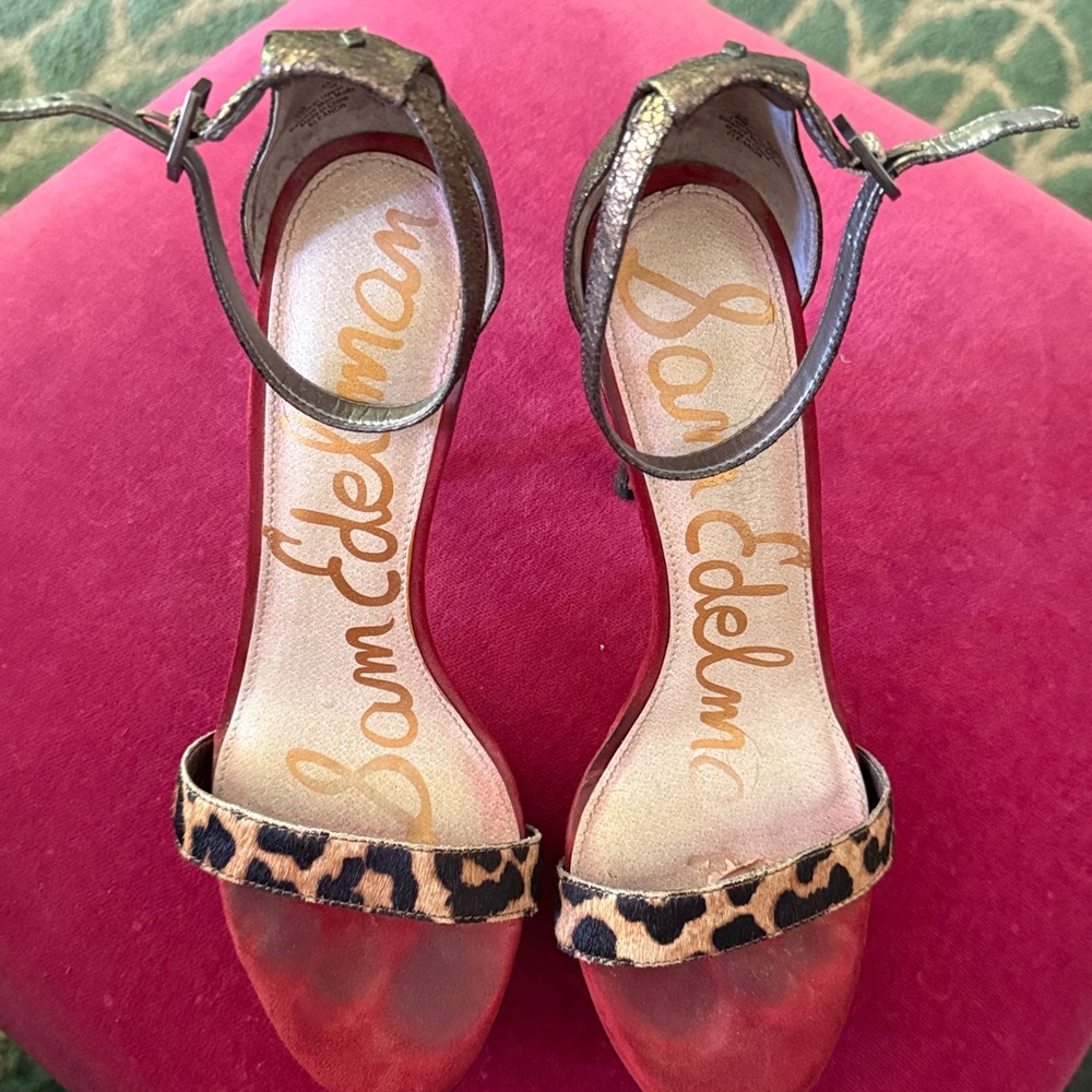 Sam Edelman Leopard Print Heels